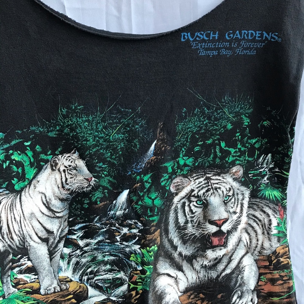 White Tiger T-shirt Dress - Picture 5 of 6